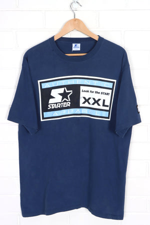 STARTER Authentic Apparel Big Logo Single Stitch T-Shirt USA Made (L)