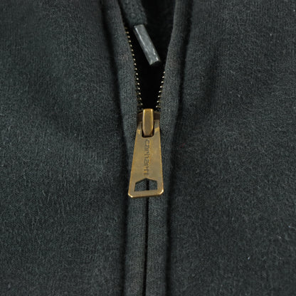 CARHARTT 'Rain Defender' Original Fit Black Zip Up Hoodie Sweatshirt (XL)