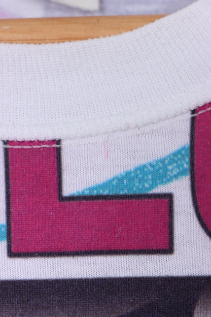 NASCAR 90s Charlotte Motor Speedway Winston Cup Front Back T-Shirt USA Made (L-XL)