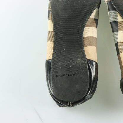 BURBERRY Patent Leather Ballet Flats (8.5)
