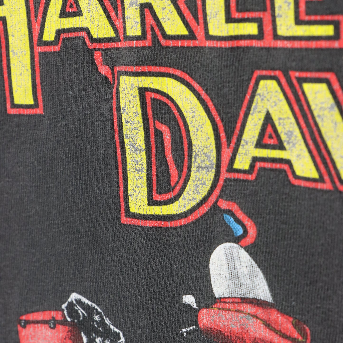 Vintage HARLEY DAVIDSON Suburban Chicago Illinois Map & USA Flag Flames Tee (XL) ***COCO Vintage Sole Melbourne