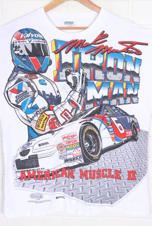 Mark Martin 1996 "Iron Man" Valvoline Racing All Over T-Shirt USA Made (XL)