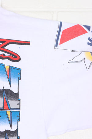 Mark Martin 1996 "Iron Man" Valvoline Racing All Over T-Shirt USA Made (XL)