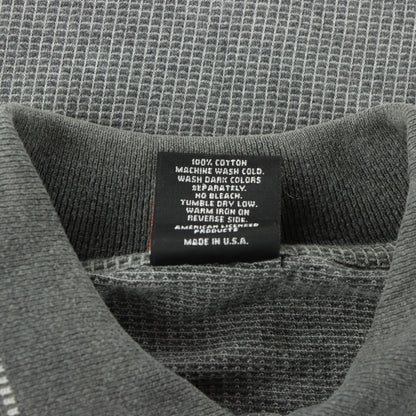 HARLEY DAVIDSON 'USA Made' Columbus Ohio Cotton Grey Polo Shirt (M)