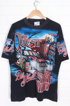 NASCAR 1998 Dale Earnhardt "The Quest" All Over T-Shirt USA Made (L)