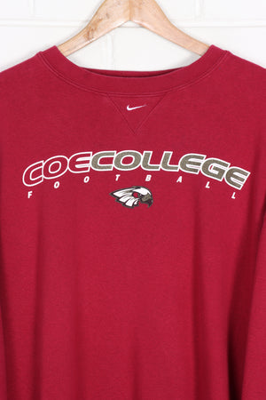 NIKE Centre Swoosh COE College Glitter Detail Sweatshirt (4XL)
