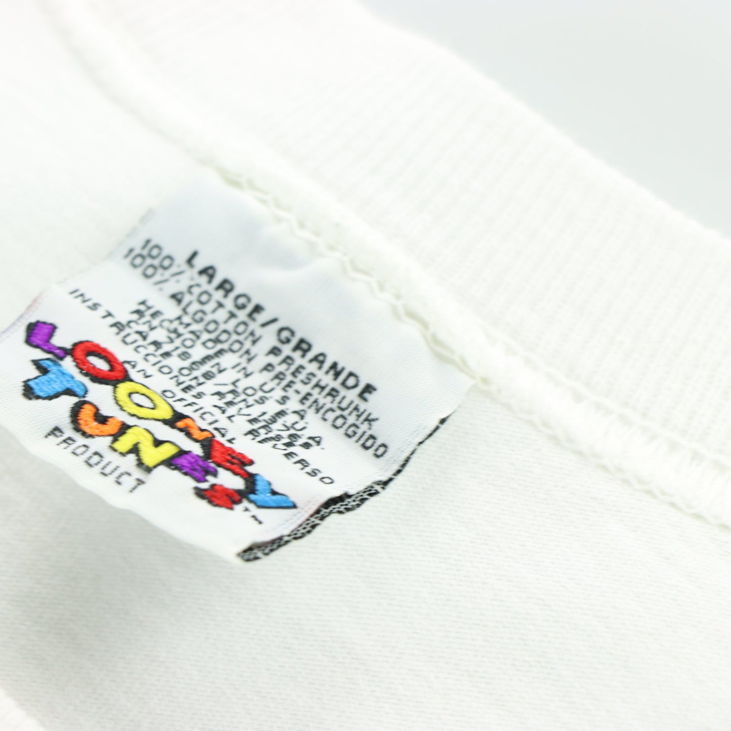 1995 LOONEY TUNES 'Wild Thing' Taz USA Made Two Sided Tee (L)