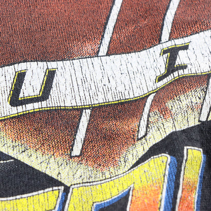 Vintage 1990 HARLEY DAVIDSON Tattooed Biker USA Made "Built Tough" Faded Black Thin Sweatshirt (L) ***COCO Vintage Sole Melbourne