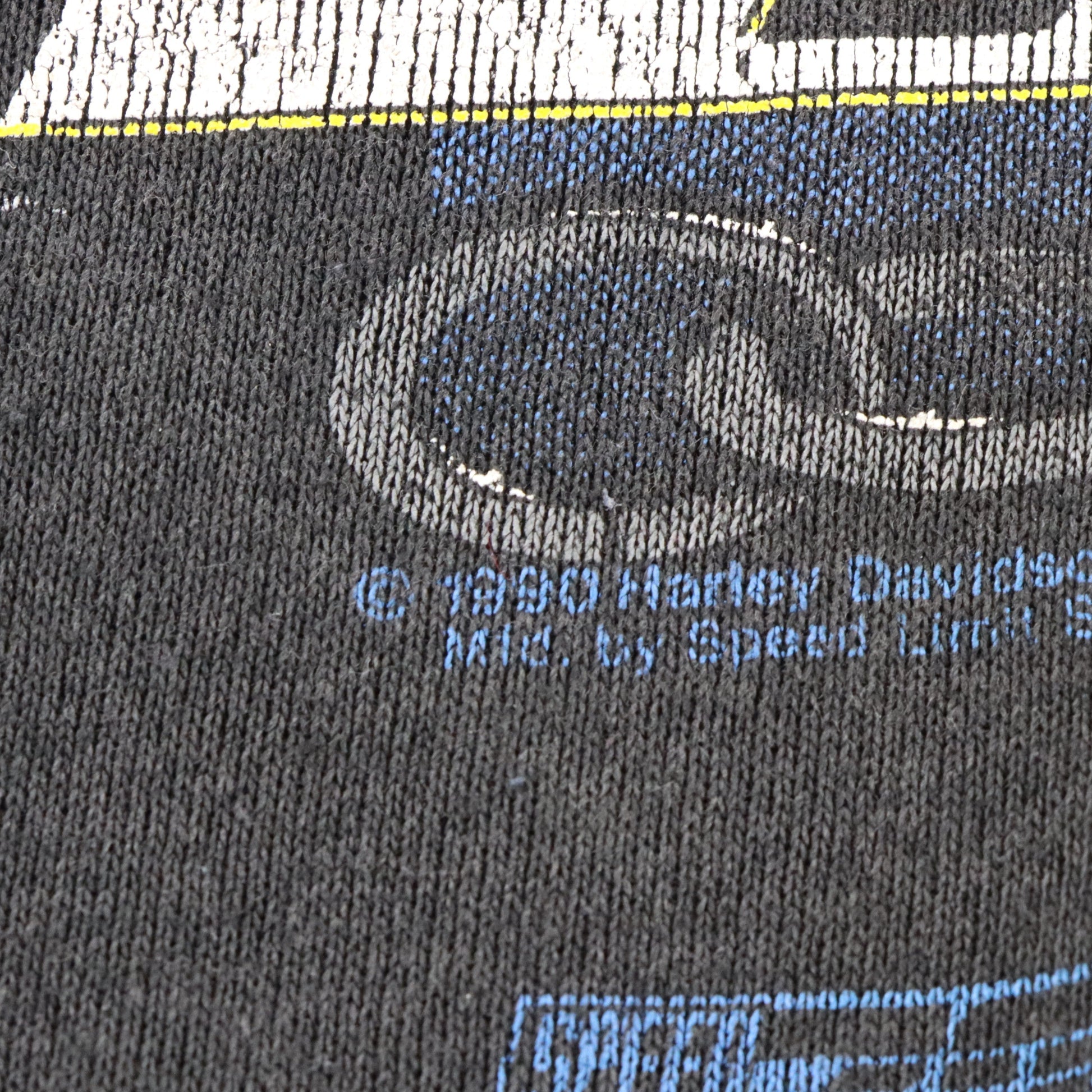 Vintage 1990 HARLEY DAVIDSON Tattooed Biker USA Made "Built Tough" Faded Black Thin Sweatshirt (L) ***COCO Vintage Sole Melbourne