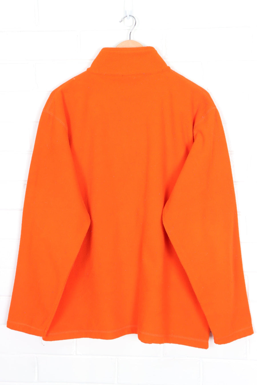 RALPH LAUREN POLO JEANS Orange 1/4 Zip Fleece Sweatshirt (XL)