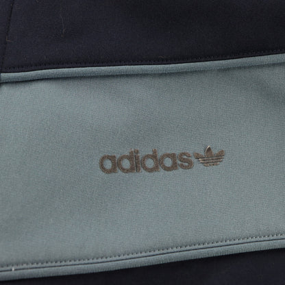 ADIDAS Vintage Navy & Blue White Collared Zip-Up Fitted Jacket (S-M)
