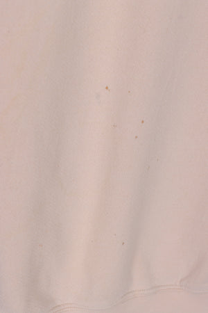 NIKE Embroidered Swoosh Logo Vanilla Sweatshirt (XL)