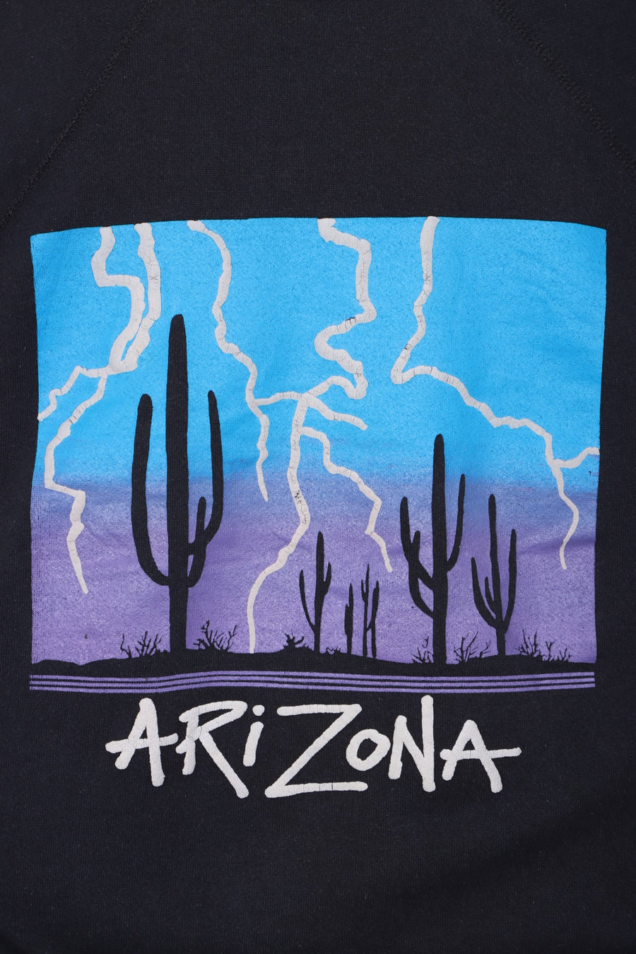 Arizona Desert 80s Lightning Thunder Sweatshirt USA Made (L)