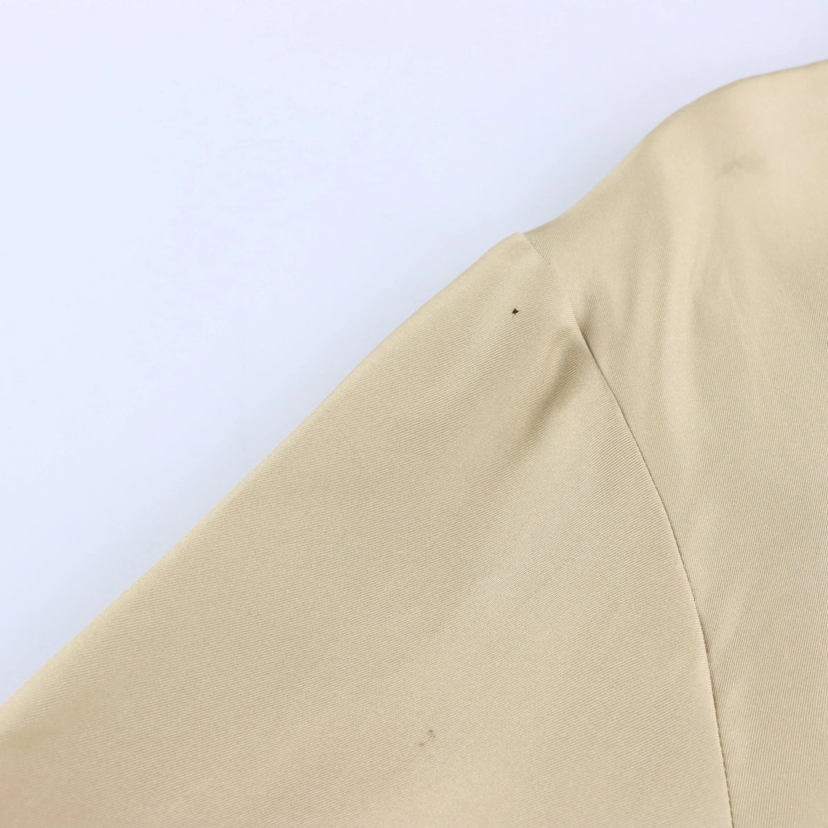 Vintage RALPH LAUREN Black Label Beige Silk Knot Button & Mandarin Collar Long Sleeve Shirt (L) ***COCO Vintage Sole Melbourne