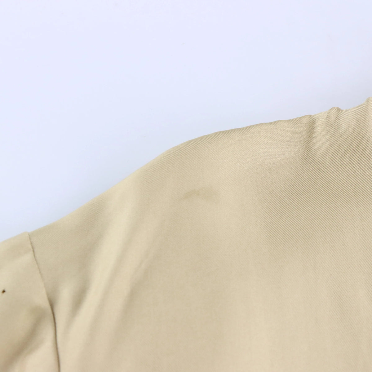 Vintage RALPH LAUREN Black Label Beige Silk Knot Button & Mandarin Collar Long Sleeve Shirt (L) ***COCO Vintage Sole Melbourne