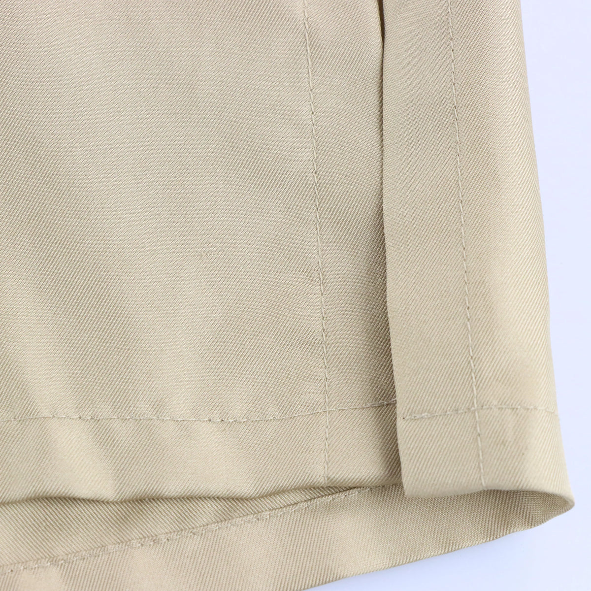 Vintage RALPH LAUREN Black Label Beige Silk Knot Button & Mandarin Collar Long Sleeve Shirt (L) ***COCO Vintage Sole Melbourne