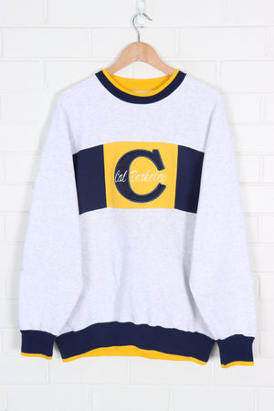 Cal Berkeley California College Panel Ringer Sweatshirt (XL)