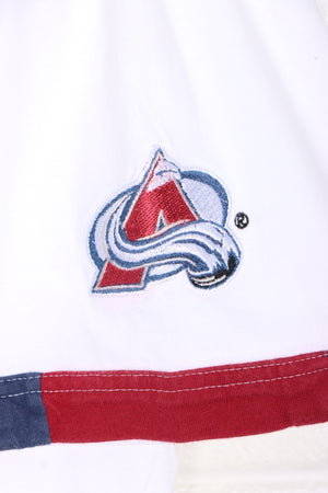 Colorado Avalanche NHL Colour Block Stripe LEE SPORT T-Shirt (XL)