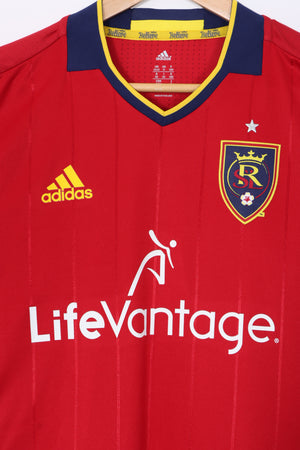 BOOTLEG MLS Real Salt Lake 2016/2017 ADIDAS Long Sleeve Home Soccer Jersey (M)