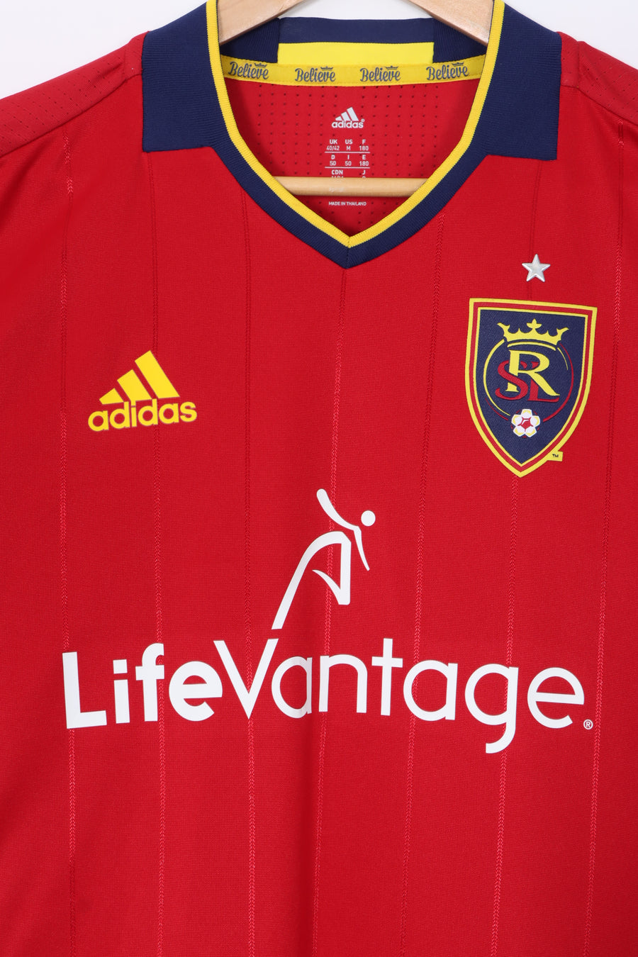 BOOTLEG MLS Real Salt Lake 2016/2017 ADIDAS Long Sleeve Home Soccer Jersey (M)