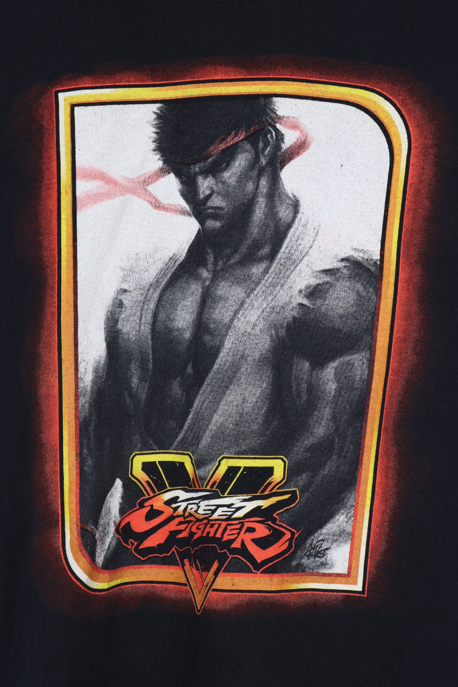 Street Fighter V 5 Video Game Graphic Tee (L)