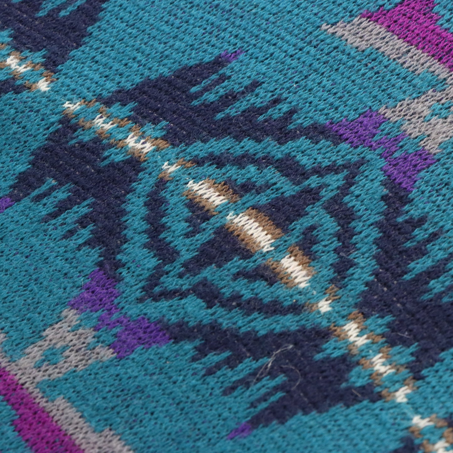 Vintage PENDLETON USA Made Teal Wool High Grade Western Wear Sweater *Aubs Vintage Sole Melbourne