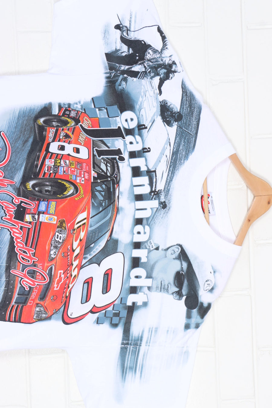 NASCAR Dale Earnhardt #8 Front & Back Racing Print T-Shirt (XXL)