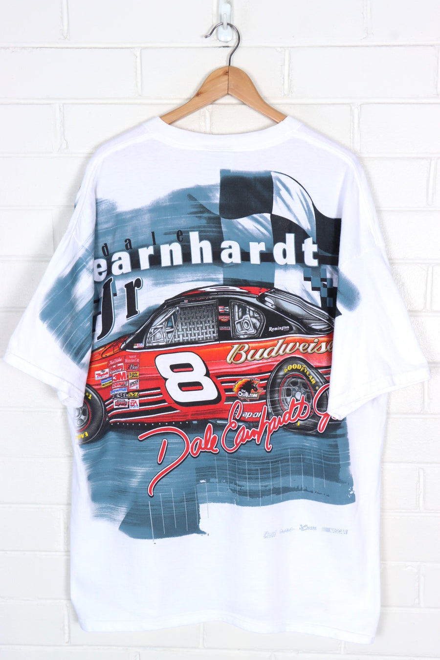 NASCAR Dale Earnhardt #8 Front & Back Racing Print (XXL)