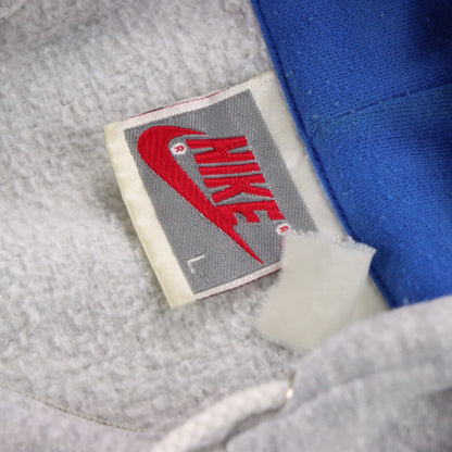 Vintage NIKE Embroidered Grey & Blue Hooded Sweatshirt *Aubs Vintage Sole Melbourne
