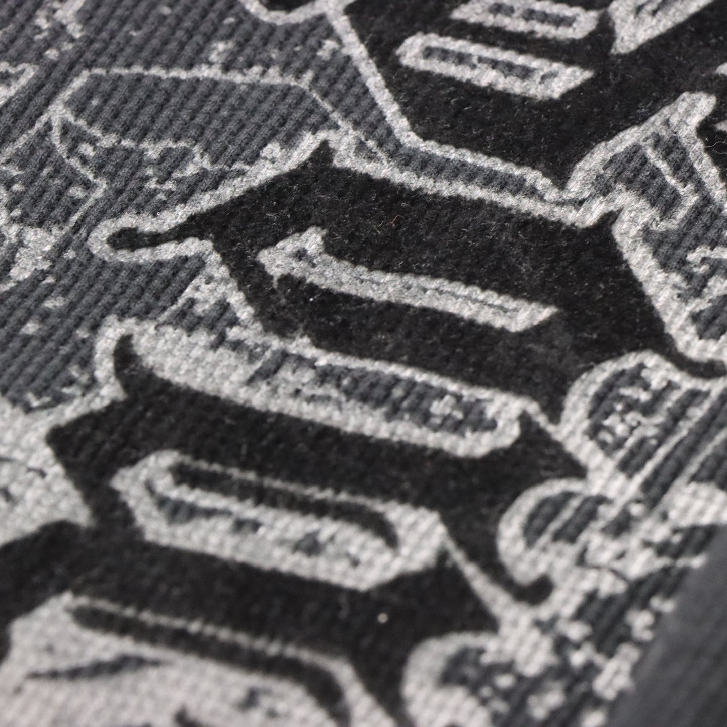 Y2K SOUTHPOLE Grunge Velour Print Thermal Long Sleeve Black Vintage Tee *Aubs Vintage Sole Melbourne