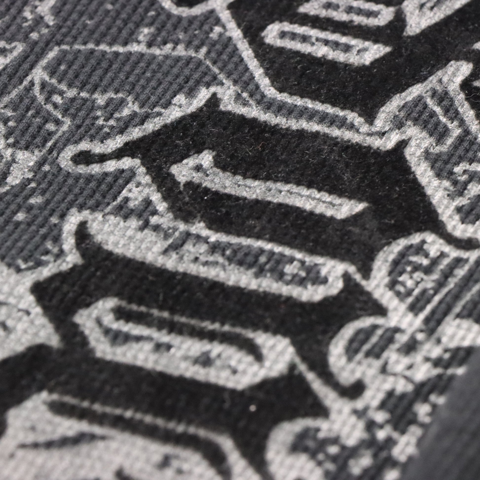 Y2K SOUTHPOLE Grunge Velour Print Thermal Long Sleeve Black Vintage Tee *Aubs Vintage Sole Melbourne