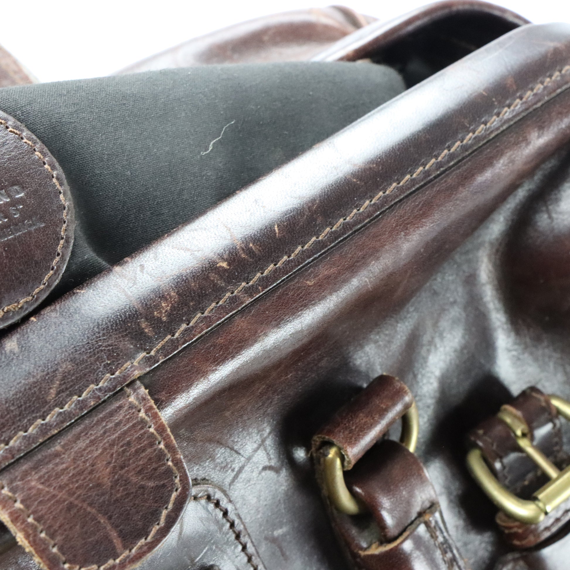 Vintage MULLHOLAND BROTHERS Leather Brown Bag *Aubs Vintage Sole Melbourne