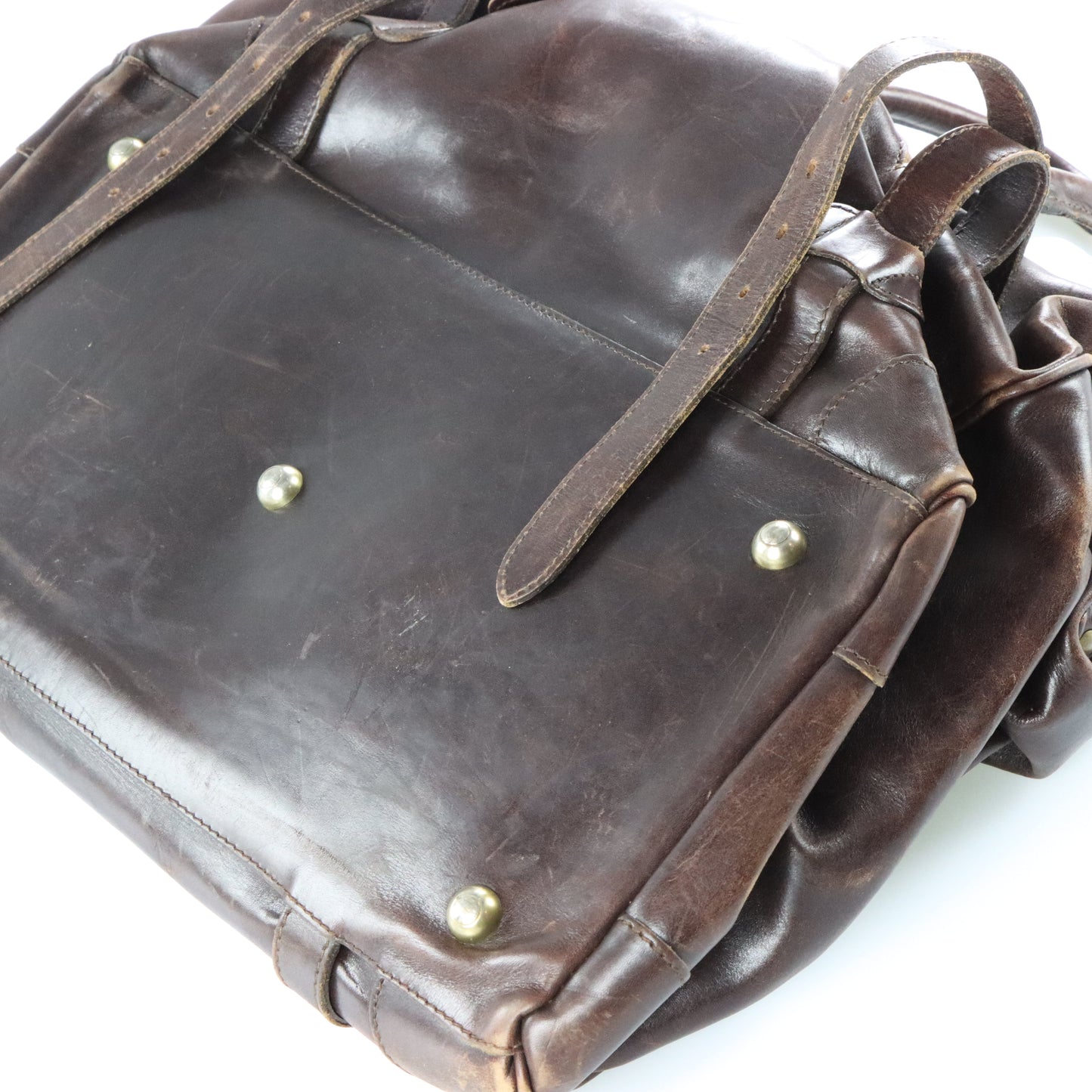 Vintage MULLHOLAND BROTHERS Leather Brown Bag *Aubs Vintage Sole Melbourne