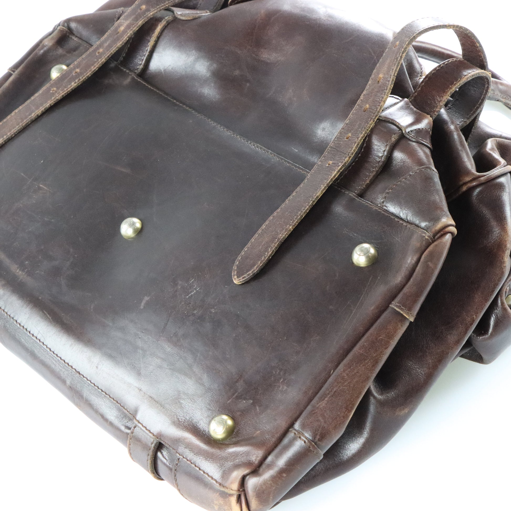 Vintage MULLHOLAND BROTHERS Leather Brown Bag *Aubs Vintage Sole Melbourne