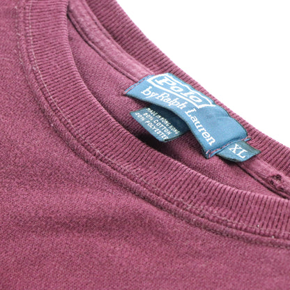 Vintage POLO RALPH LAUREN Embroidered Maroon Sweatshirt *Aubs Vintage Sole Melbourne