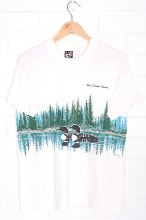 Four Seasons Resort River Loons Single Stitch T-Shirt USA Made (M)