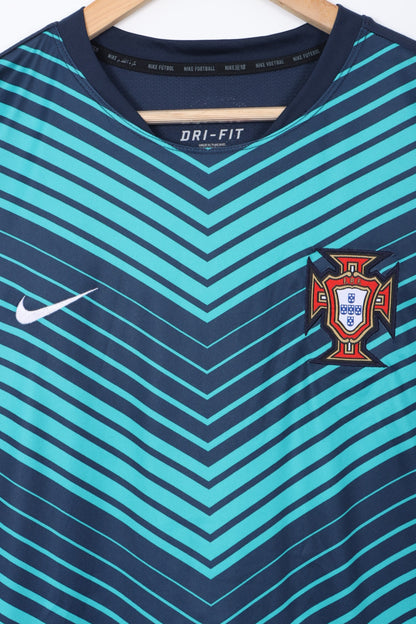 Portugal 2014/2015 NIKE Pre-Match Training Soccer Jersey (XXL)