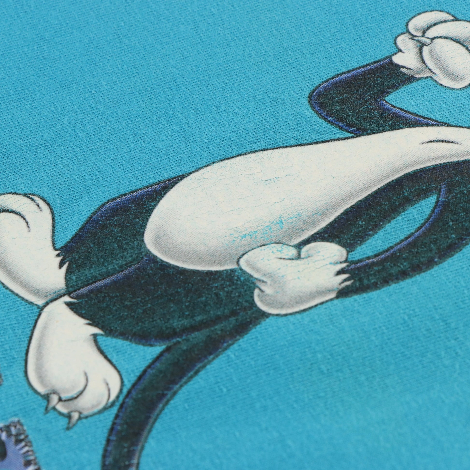 1997 SYLVESTER 'Hang On Tight' Six Flags Two Sided Blue Tee (L) - Vintage Sole Melbourne