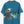 Teal Bald Eagle Continuous Print USA Made Single Stitch Tee (L)