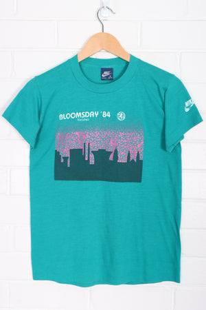 Vintage NIKE Bloomsday Run 1984 Single Stitch T-Shirt USA Made (S)