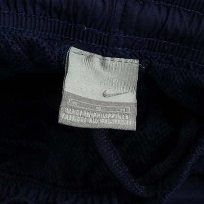 NIKE Embroidered Swoosh Logo Navy & Yellow Track Pants (M)