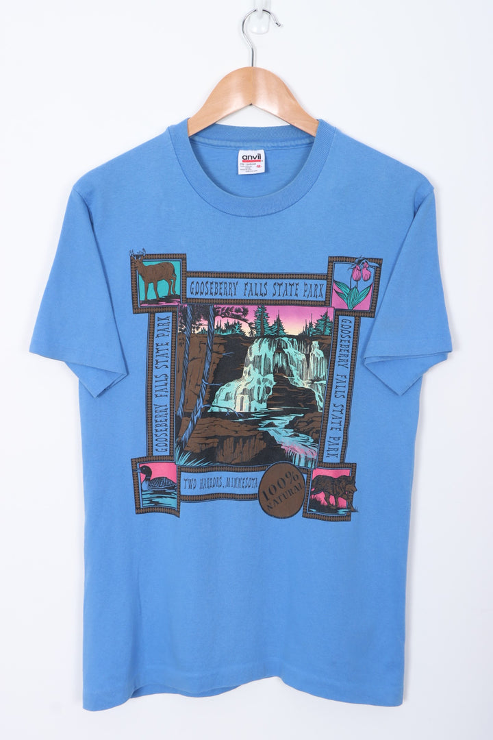 Gooseberry Falls State Park Single Stitch T-Shirt USA Made (M)