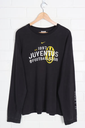 Vintage Juventus Football #11 Leoni NIKE Centre Swoosh Long Sleeve T-Shirt (M-L)