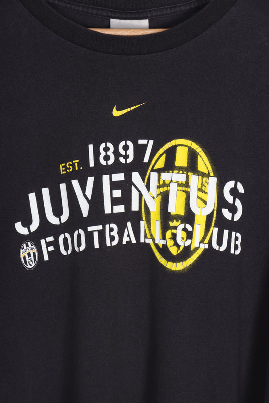 Vintage Juventus Football #11 Leoni NIKE Centre Swoosh Long Sleeve T-Shirt (M-L)