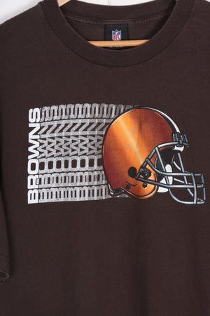 Cleveland Browns NFL Pro Sport Football Helmet Tee (XL)