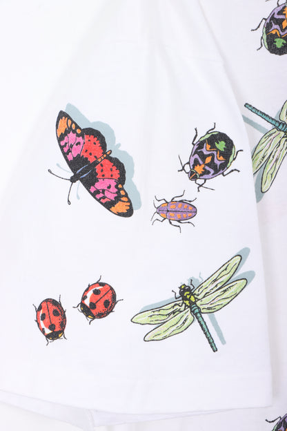 Dan Gilbert 90s All Over Insects Bugs Single Stitch T-Shirt USA Made (XL)