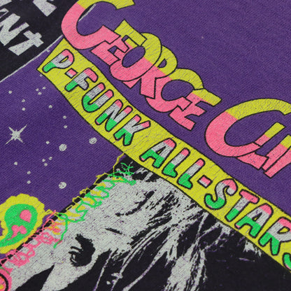 George Clinton P-Funk All-Stars Tour 1993 Single Stitch Purple Tee USA Made (XL)