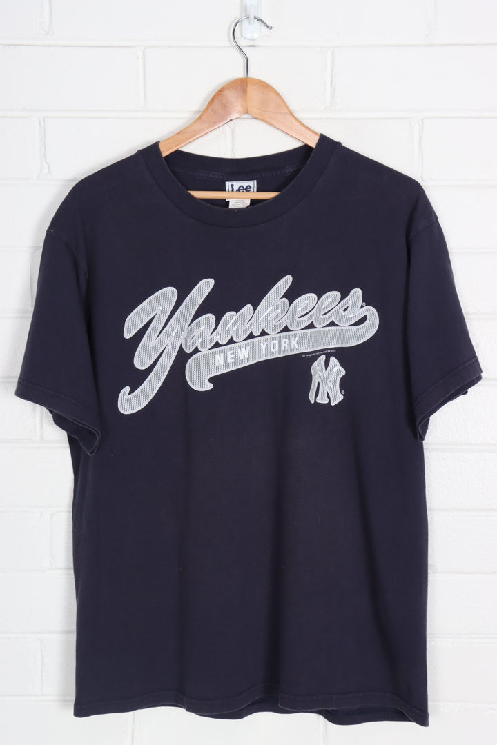 LEE Yankees New York MLB Baseball Navy T-Shirt (L)