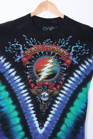 Grateful Dead & Company 2015 Tour LIQUID BLUE Tie Dye T-Shirt (L)