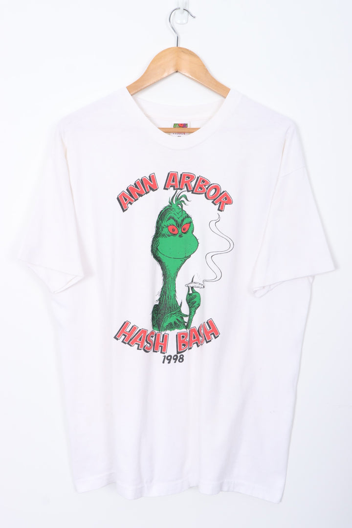 Ann Arbor Hash Bash 1998 Dr Seuss Grinch Single Stitch T-Shirt (XL)